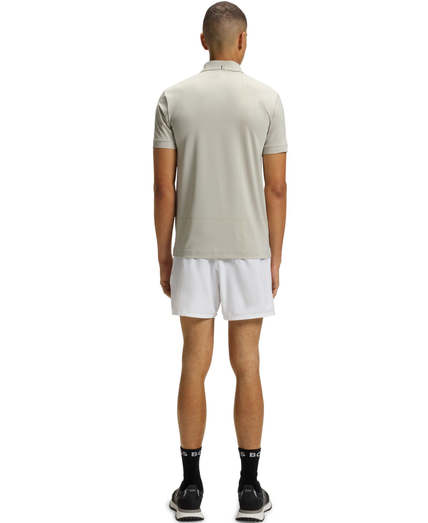 Мужское поло Hugo Boss Active Quick-Dry Polo Shirt, цвет: Бежевый — фото 3