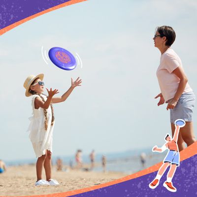 Frisbee Go Flying Disc, 9 Inch Lightweight Toy for Beginners Outdoor Game - 70g