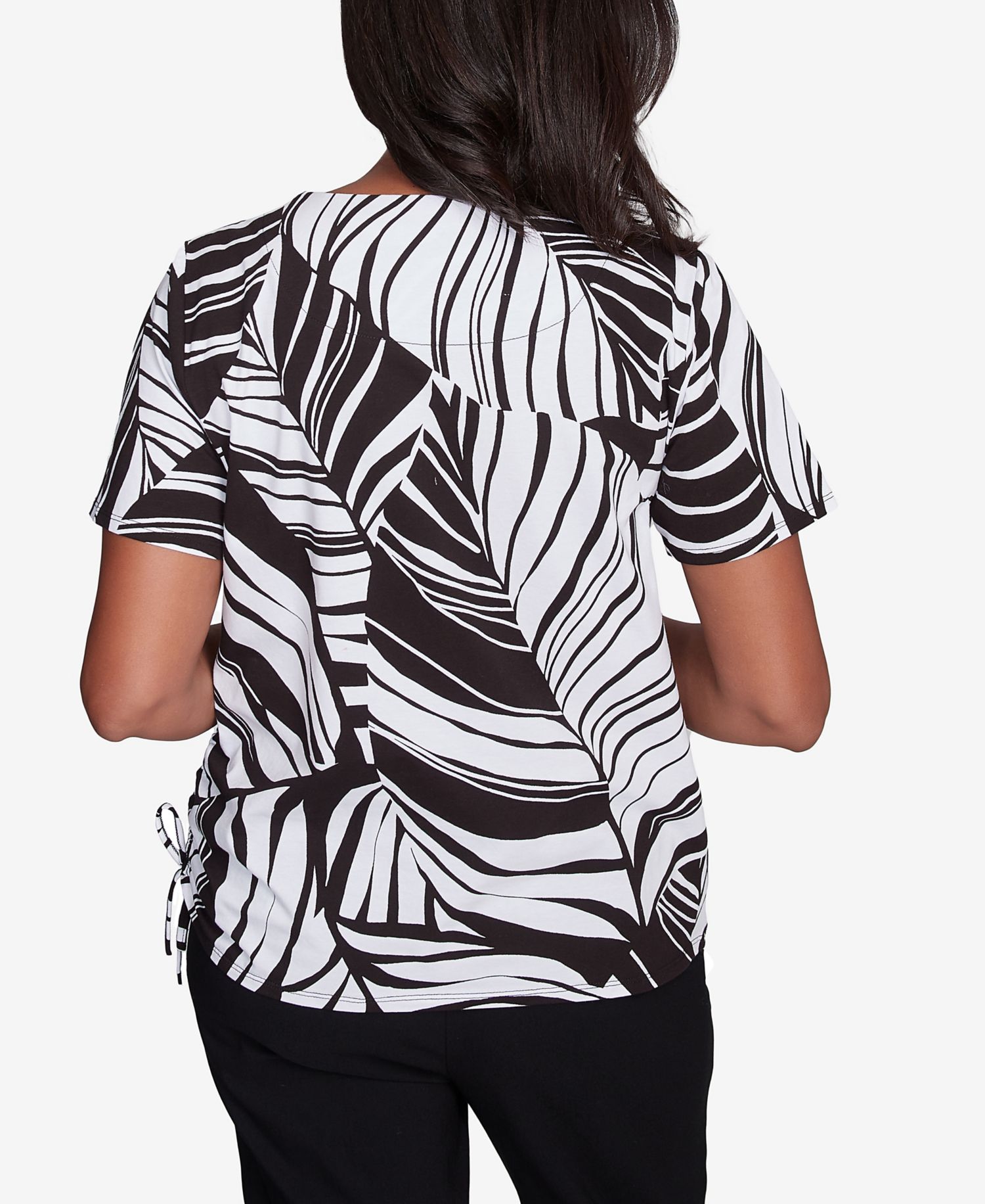 Petite Twisted Leaves with Side Tie Top