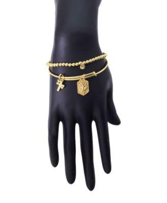 Glass Bead Faith Duo Bracelet