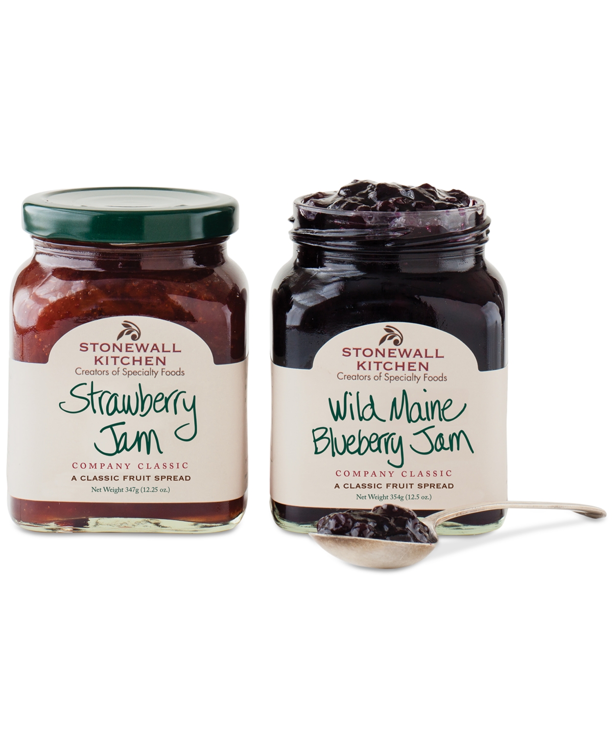 Stonewall Kitchen Holiday Classic Jam Collection Gift Box, 2 Piece Set