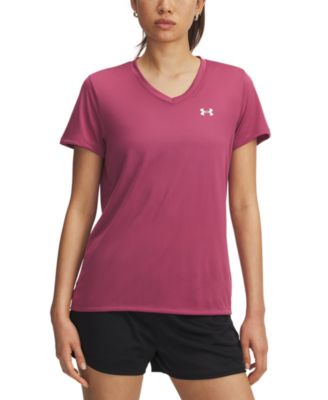アンダー アーマー Under Armour Women's  Tech Short Sleeve V-Neck Solid レディース シャツ トッ Under Armour Womens Tech Twist V-Neck Short Sleeve T-Shirt