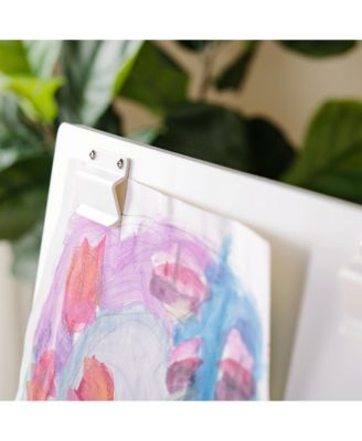 Design Studio – White: 3-in-1 Kids Art Table & Stool, Writing, Painting & Drafting Table w/ Craft Storage & Bins, Art Easel with Paper Roll