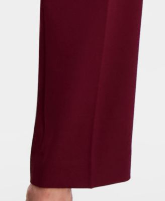 Women's Notched Collar One-Button Pantsuit Set, Regular & Petite