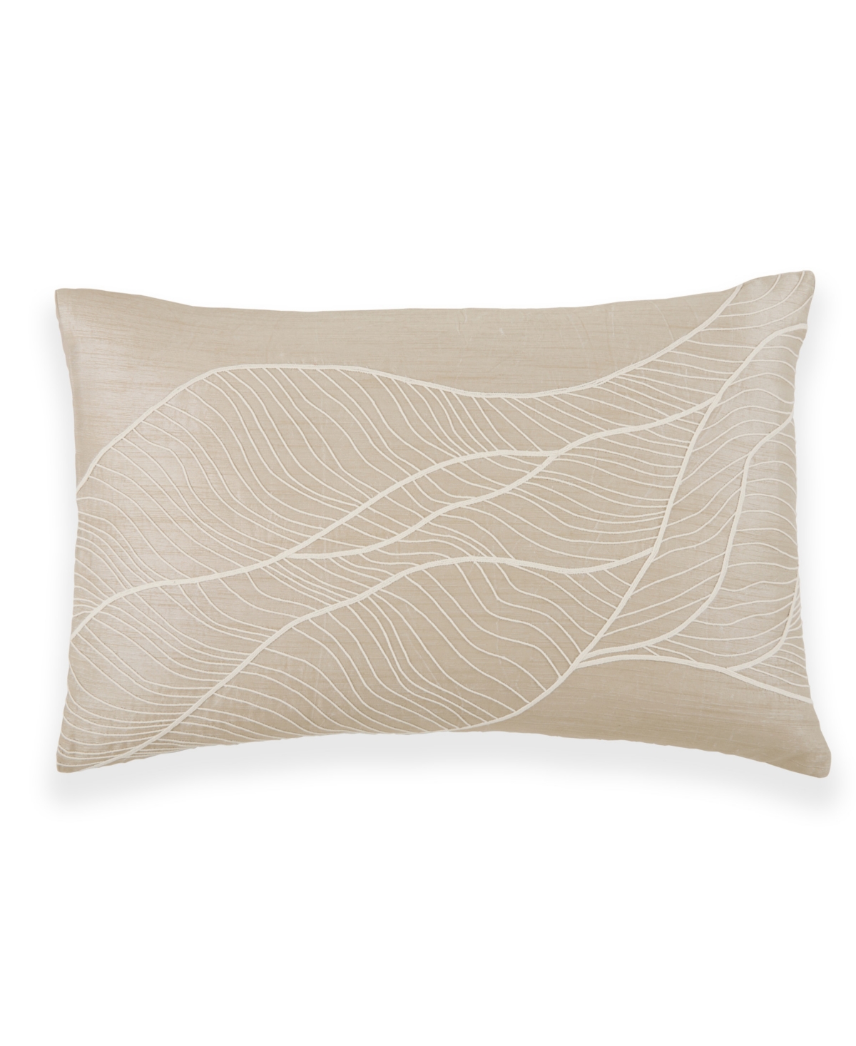 Dune Embroidered Sham, King - Taupe