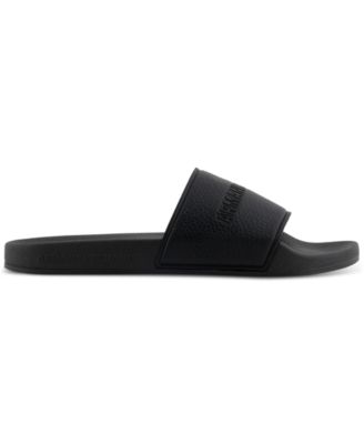 Men's Logo Embossed Slip-On Slide Sandals 