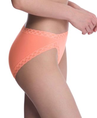 Bliss Lace-Trim Cotton French-Cut Brief Underwear 152058
