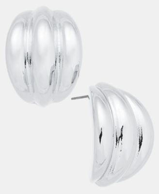 Shiny Button Earrings