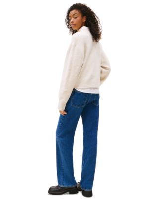 Women's Melange-Flag Crewneck Sweater