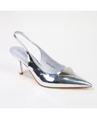 Chevelle Slingback Pump with Metallic Accent