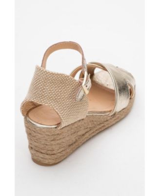 Miria Leather Platform Espadrille (Women)
