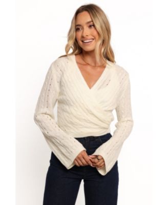 Women's Kaelie Wrap Front Knit Top