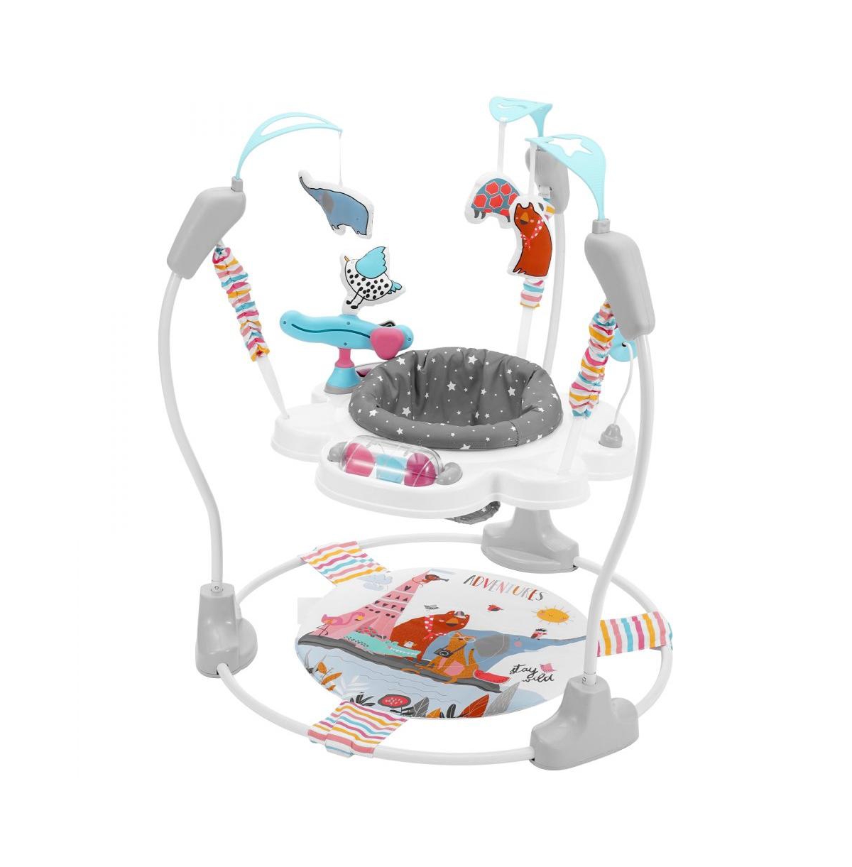Slickblue Kids Bouncer Activity Center Jumper Jumperoo with Toys Music Lights