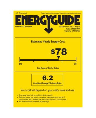 5,100 BTU Portable Air Conditioner with LCD Remote