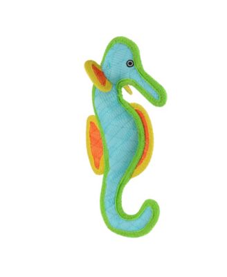 Seahorse, 2-Pack,  Durable Plush Squeaky Dog Toy