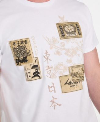 Men's Basic Japanese Stamp T-Shirt