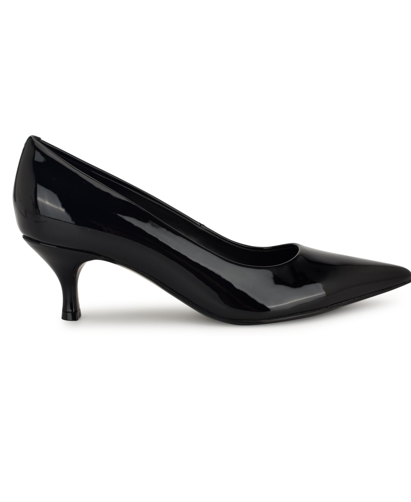 Женские туфли Nine West Sisko Tapered Kitten Heel Pumps, цвет: Чёрный лаковый — фото 2