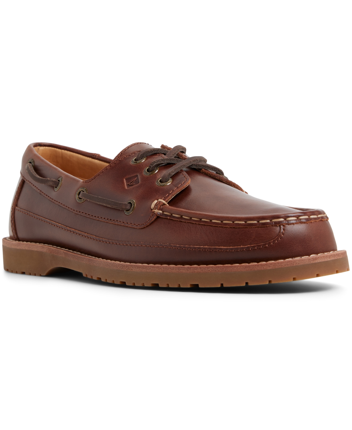 Men's Mini Lug 3-Eye Boat Shoe - Smooth other brown