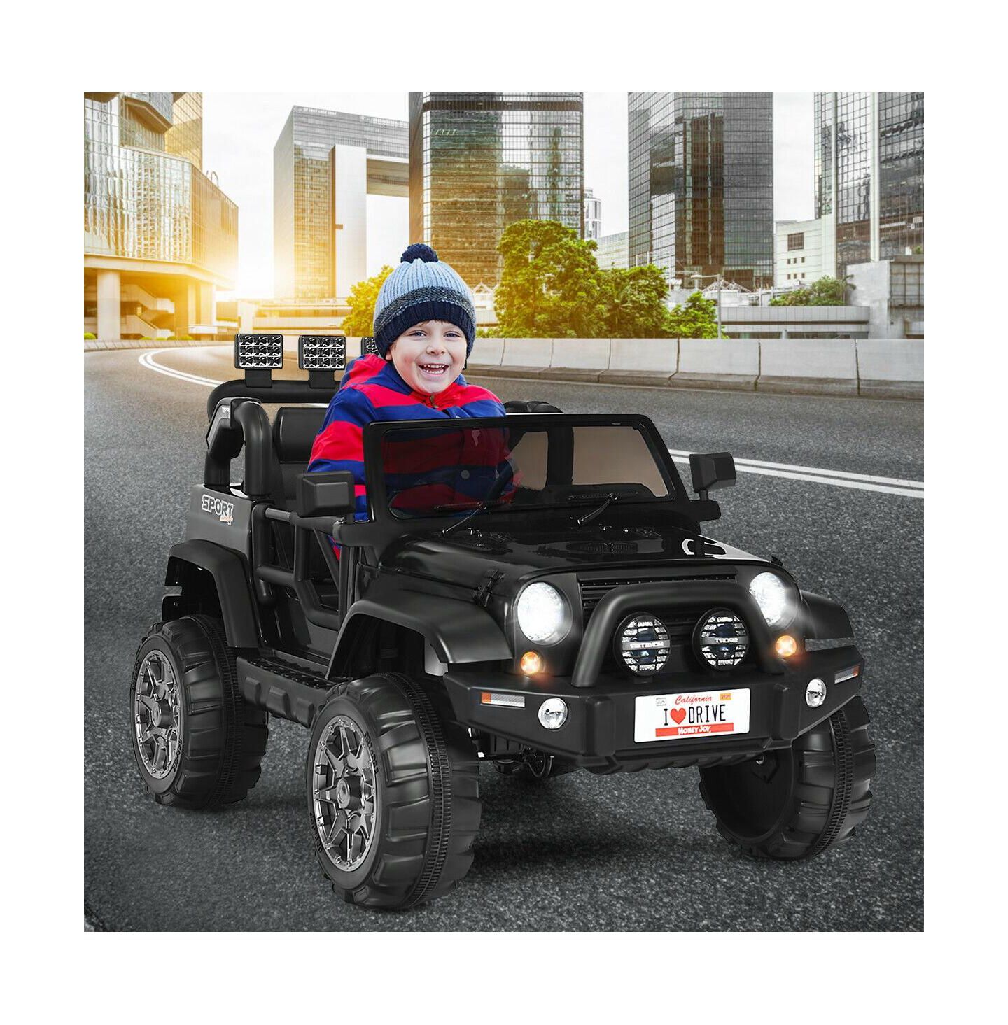 Детская игрушка Mecale 12V 2 Seater Remote Control Kids Ride On Car, Ages 3-7, цвет: Чёрный — фото 7