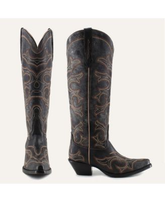 Olivia Leather Cowgirl Boots - Stylish Western Footwear & Comfort By Buck & Brana