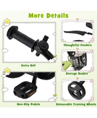 12 Inch Kids Bike for 3-8 Years Old Sport Bicycle with Adjustable Handlebar and Saddle