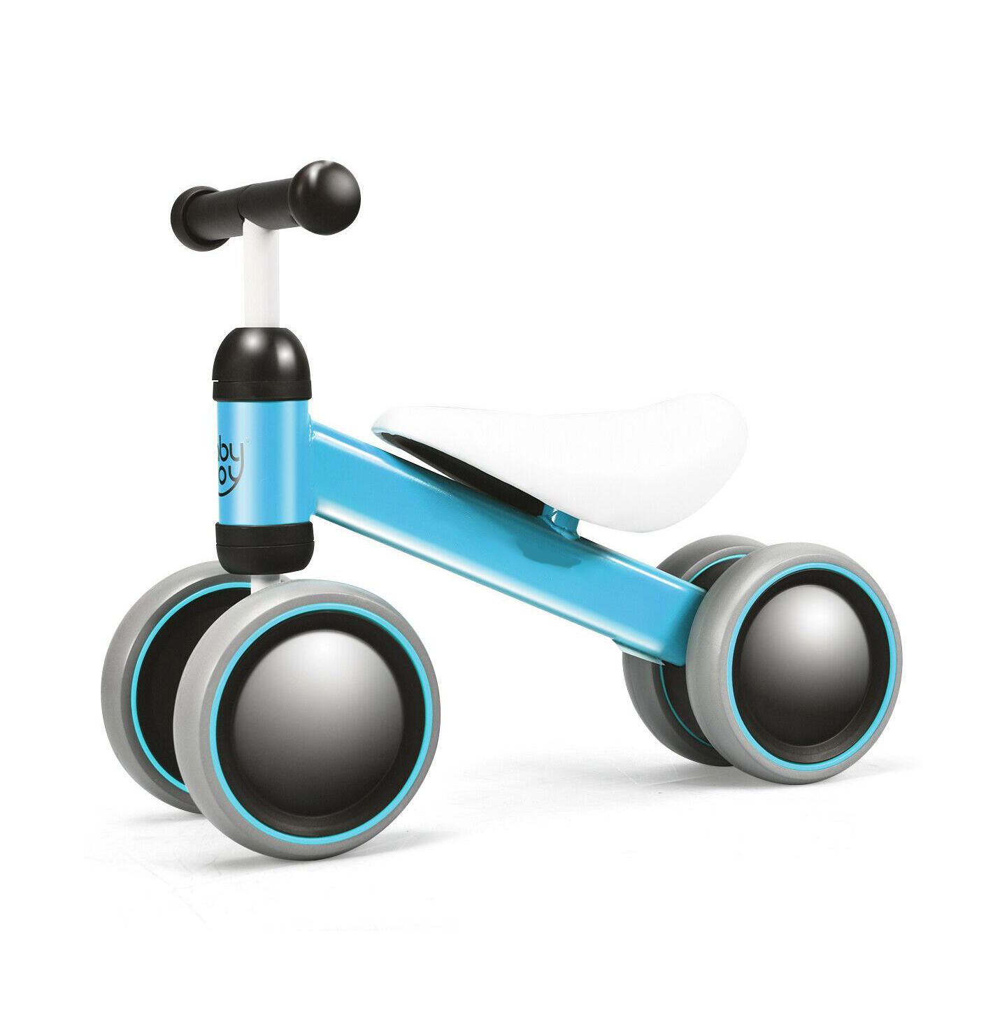Детская игрушка Mecale Baby Balance Bike for 2 Years Old Boys Girls No Pedal 4 Wheels, цвет: Синий — фото 4