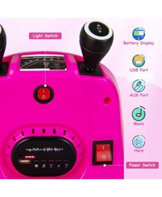 12V Kids Ride On Bumper Car with Remote Control Lights and Music