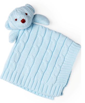 3 Stories Trading Cable Knit Baby Blanket Gift Set