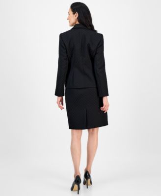 Women's Shawl-Collar Jacket & Pencil Skirt Suit Set