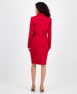 Women's Shawl-Collar Jacket & Pencil Skirt Suit Set