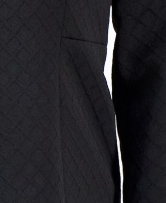 Plus Size Shawl-Collar Jacket & Pencil Skirt Suit Set