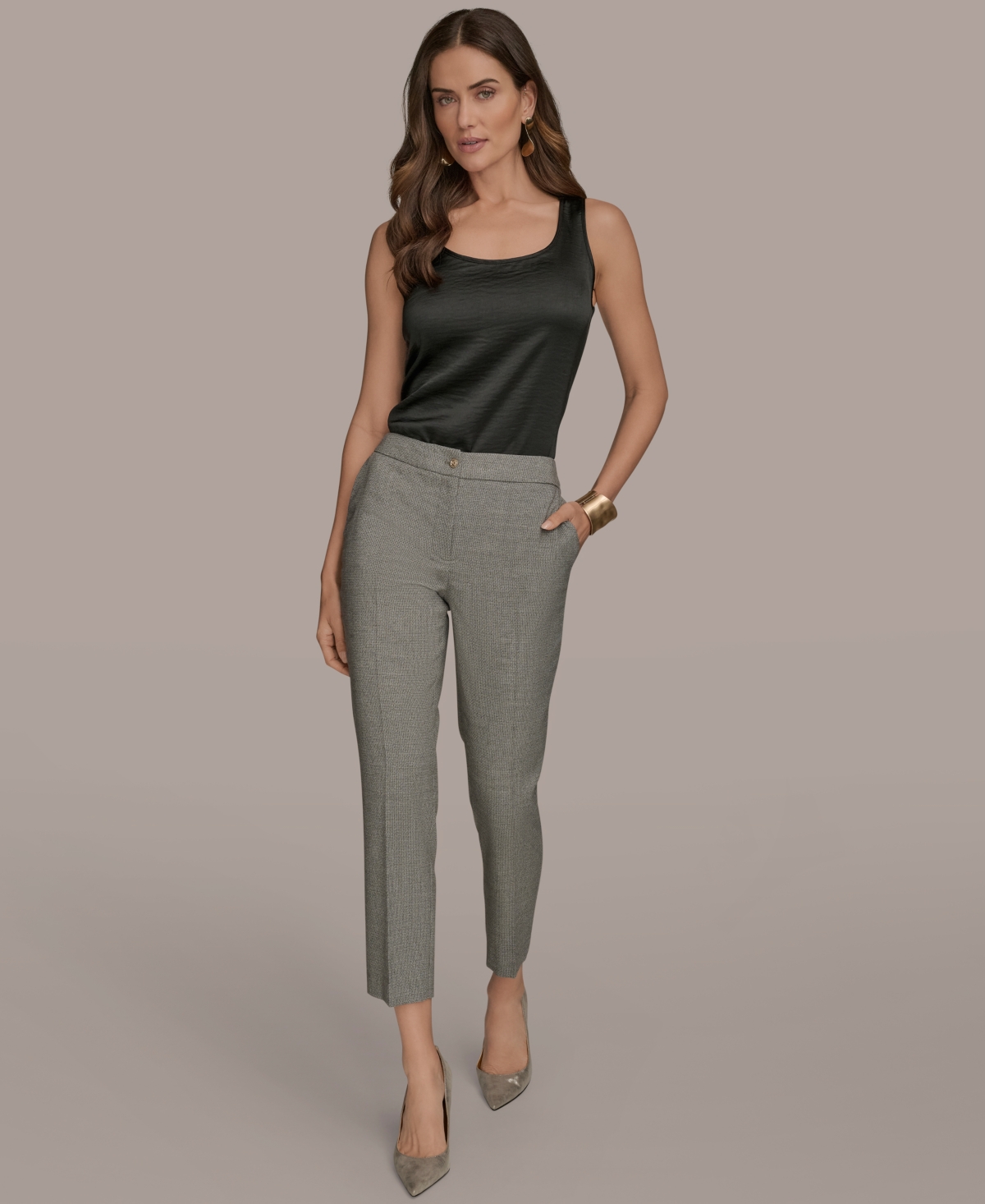 Donna Karan Women's Slim-leg Ankle Pants