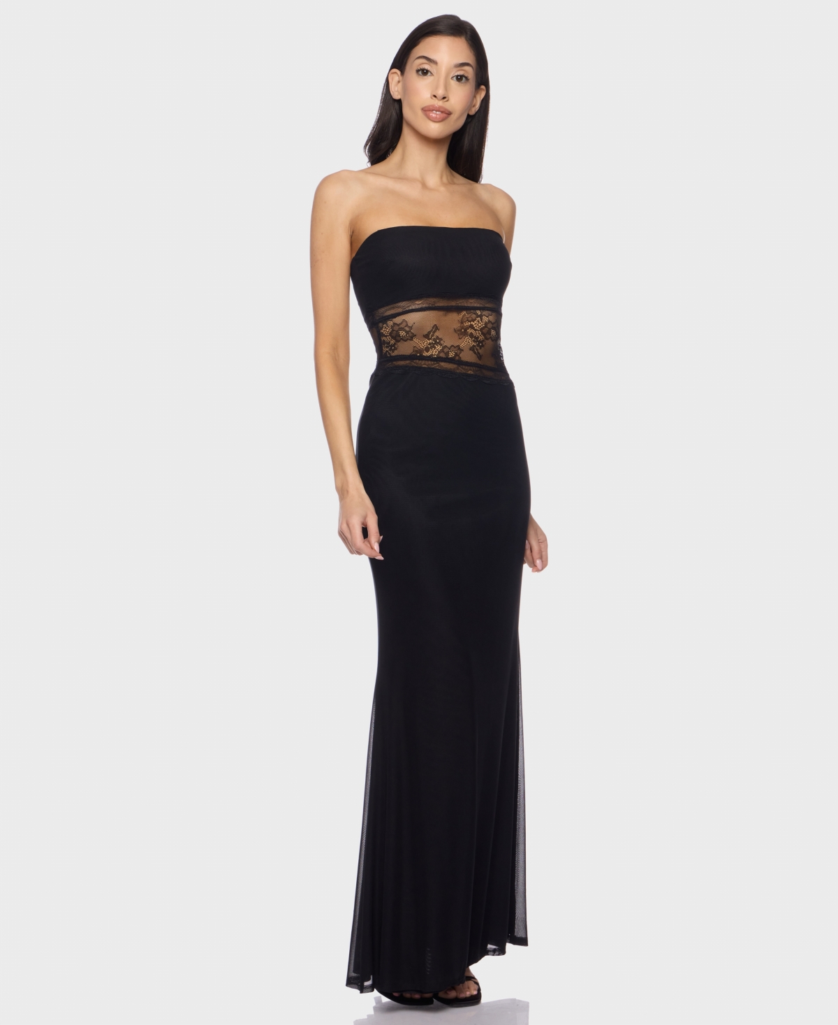 Juniors' Sleeveless Maxi Dress - Black
