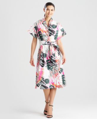 Natori - Women's Cotton Short-Sleeve Shirtdress