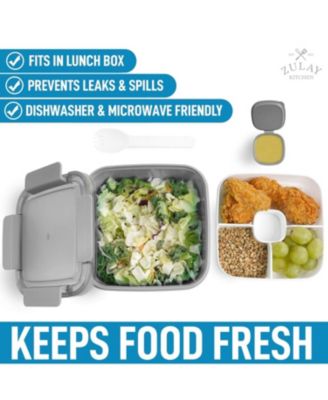 Leak Proof Salad Dressing Container To Go With Smart Lock Design