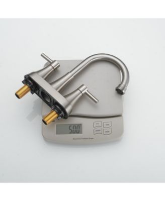 4 in. Centerset 2-Handle High-Arc Bathroom Faucet in Brushed Nickel