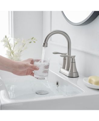 4 in. Centerset 2-Handle High-Arc Bathroom Faucet