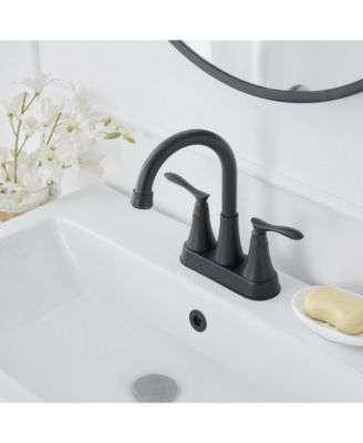 4 in. Centerset 2-Handle High-Arc Bathroom Faucet