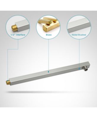 3-Spray Patterns With 2.5 GPM 10 in. Showerhead Wall Mounted Dual Shower Heads With Valve