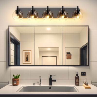 Vanity Lights With 4 LED Bulbs For Bathroom Lighting