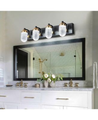 Vanity Lights With 4 LED Bulbs For Bathroom Lighting