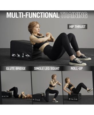 Hip Thrust Bench, Hip Thrust Machine at Home for Glute Bridge, Multi-Functional Hip Thrust Box with Non-Slip, Glute Workout Equipment, 700LB Load Capacity, Core & Ab Strength Training