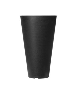 Tall Planter Set of 2 Round Tapered Plant Pots for Outdoor Indoor