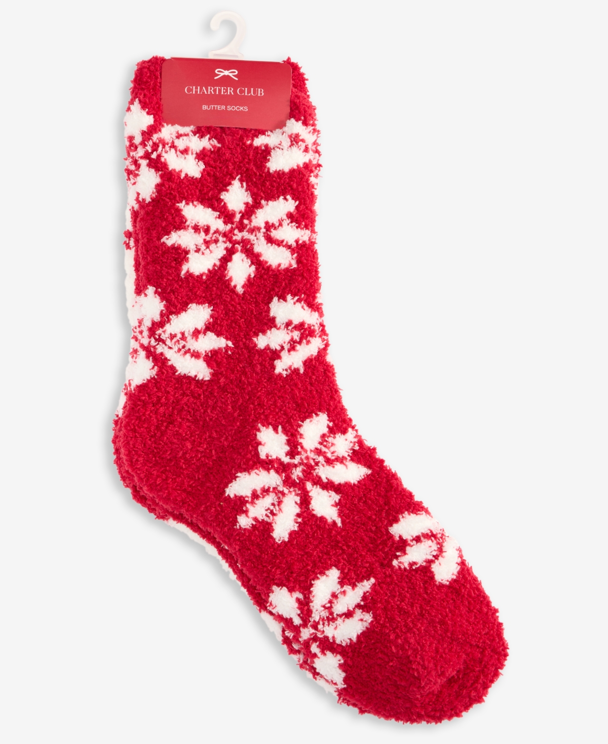 Charter Club Women's 2-pk. Fuzzy Butter Socks, Created For Macy's In White