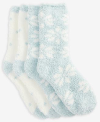 Women's 2-Pk. Fuzzy Butter Socks, Created for Macy's