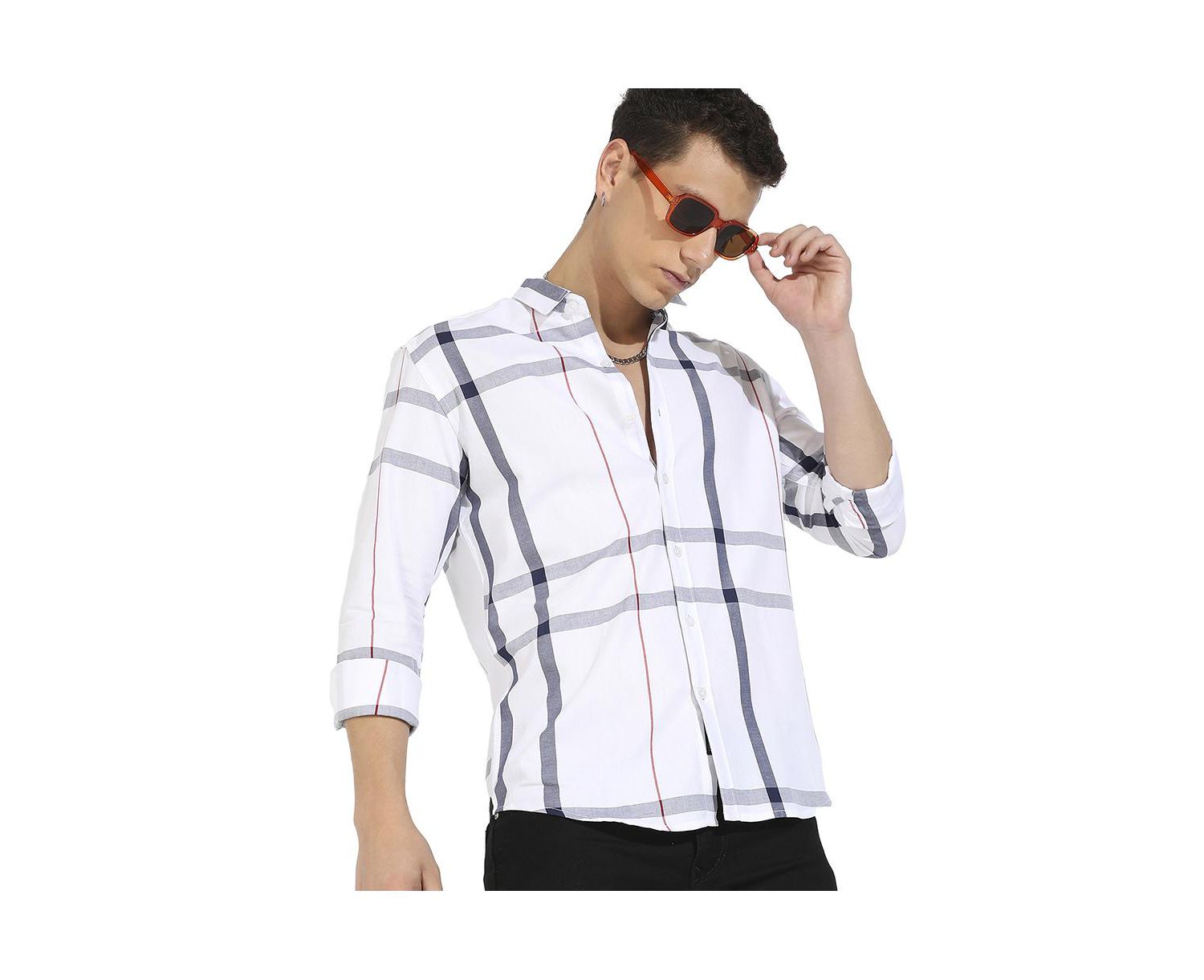 Men's Tartan Plaid Button Up Shirt