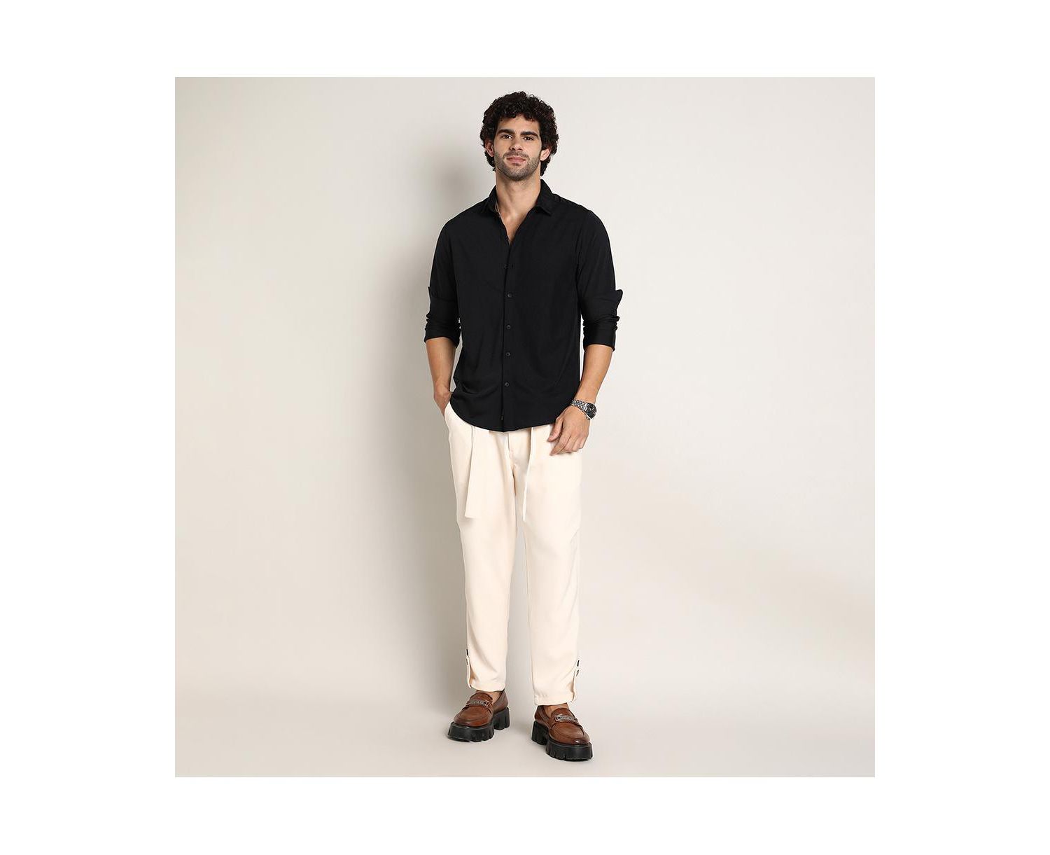 Men's Onyx Black Everyday Solid Shirt