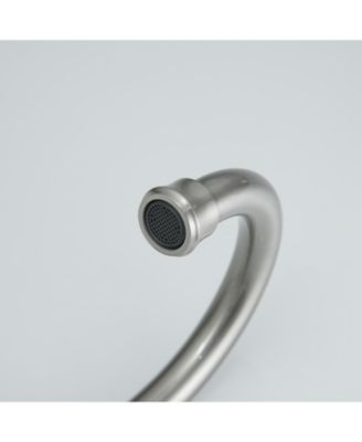 4 in. Centerset 2-Handle High-Arc Bathroom Faucet in Brushed Nickel