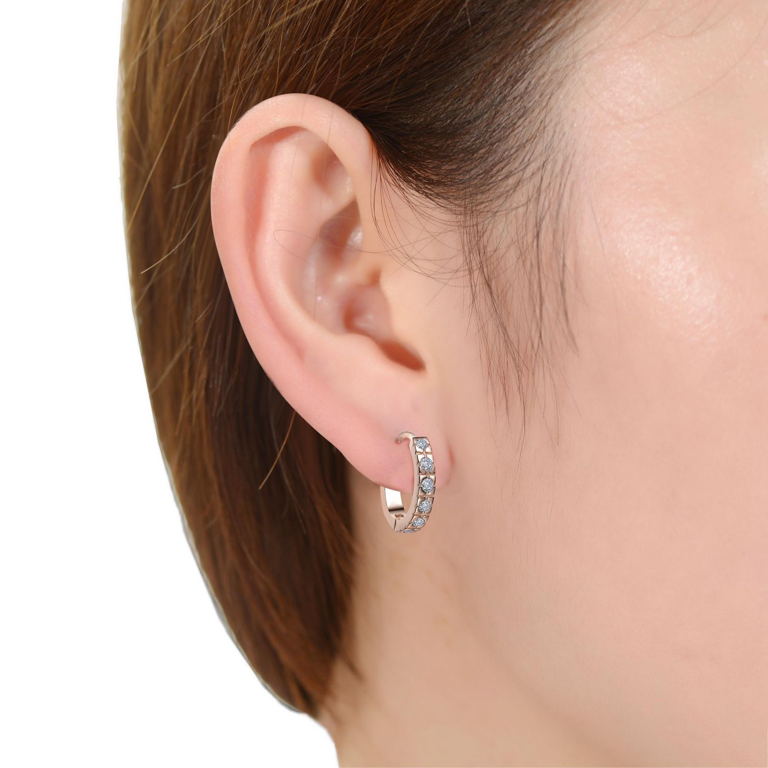 Minimalist Cubic Zirconia Extra Mini Huggie Hoop Earrings