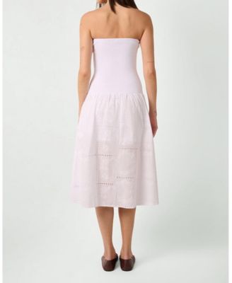 Women's Ribbed Cotton Midi Dress